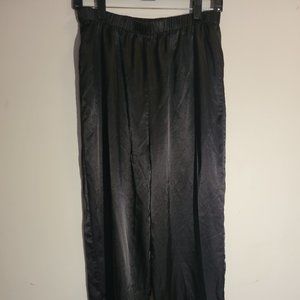 Nasty Gal Loungesleep pant Women's 8 Black Pleated Elastic Waistband High Rise